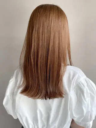 セミロング カラー Agnos 青山/ saya🌼のヘアスタイル