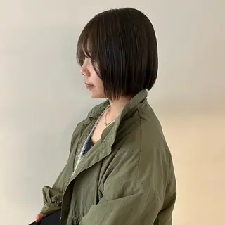 ショート nonoka オリーブ/グレージュのヘアスタイル