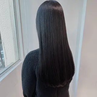 ロング カラー 韓国レイヤー🕊️ 柔らかベージュ🧸のヘアスタイル