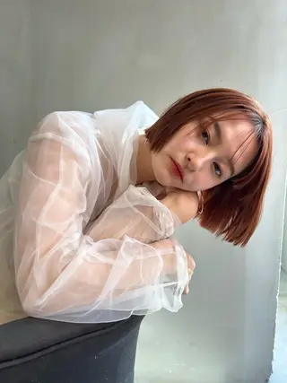 ショート カラー ショート/ボブ専門 宮脇美奈/南船場のヘアスタイル
