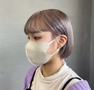 ショート カラー 青木 妃代梨のヘアスタイル
