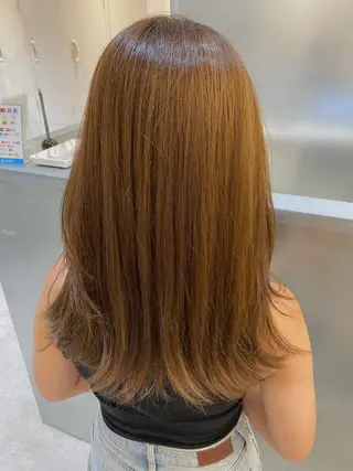 ミディアム カラー 中村 かおりのヘアスタイル