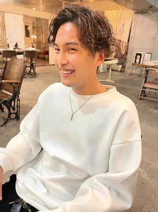 メンズ メンズ特化美容師 ハスイルイのヘアスタイル