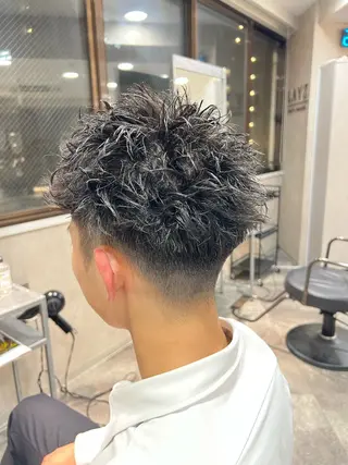ショート パーマ ヘアアレンジ メンズ メンズ特化/カラー/ パーマ/ケイシンのヘアスタイル