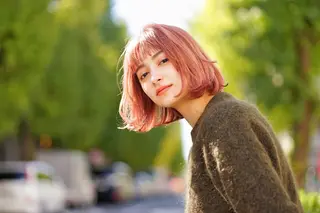 ミディアム パーマ カラー N° +aero 横浜のヘアスタイル