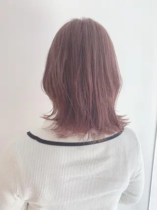 ミディアム カラー なりたいが叶う ながしまじゅんきのヘアスタイル