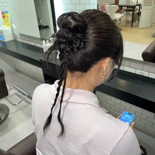 セミロング ヘアアレンジ 👑艶髪/カラー/ アレンジ/特化👑のヘアスタイル