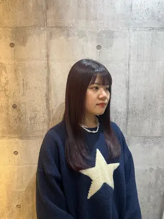 ロング カラー momo/髪質改善 /コテ巻きパーマのヘアスタイル