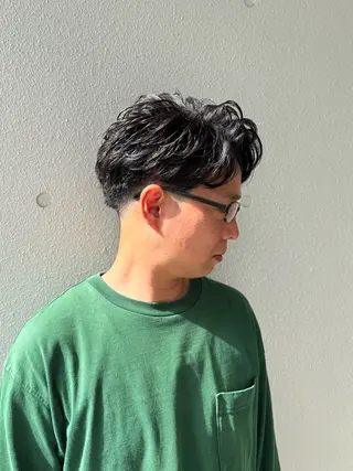 パーマ メンズ 林 叶也のヘアスタイル