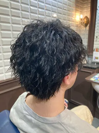 パーマ メンズ ルピナス中田店長 山口大地のヘアスタイル