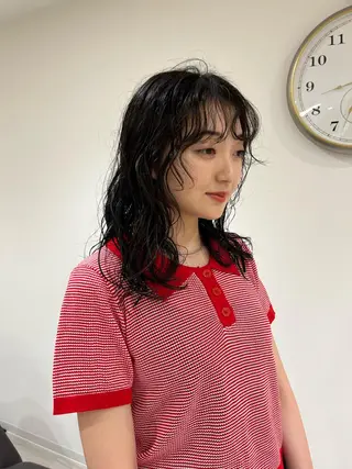 ロング パーマ メンズハイトーン/栄 /イトウタケルのヘアスタイル