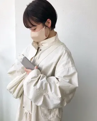 ショート 韓国風レイヤー/新潟 /小新/愛咲🎀のヘアスタイル