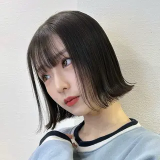 ミディアム ヘアアレンジ 髪質改善【縮毛矯正】 美髪ボブを量産する人のヘアスタイル