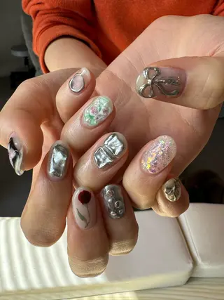 ネイル AOI✩⡱ y2kネイルのネイルデザイン