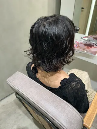 ショート パーマ 結衣/ カットモデル募集🎀のヘアスタイル