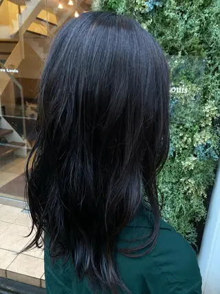 セミロング 艶カラー/耳つぼ/ 渡辺奈緒のその他イメージ