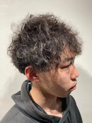 ショート パーマ メンズ特化💥荻窪 No.1柴田憲秀のヘアスタイル