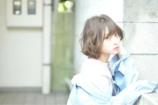 ショート カラー パーマ ヘアアレンジ 野口 秀人 🦋髪質改善🫧のヘアスタイル