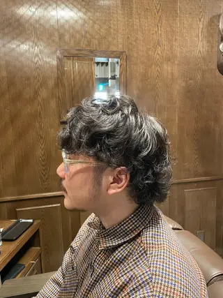 パーマ メンズ 小田 理沙のヘアスタイル
