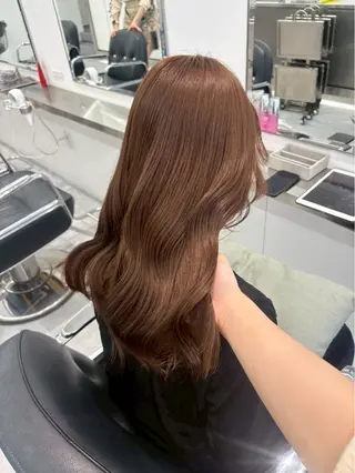 ロング カラー 平野 真央のヘアスタイル