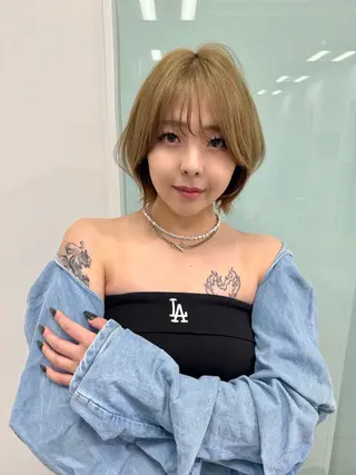 ショート カラー SHICUNEアサミ /ショート/メンズのヘアスタイル