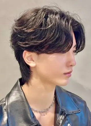 パーマ メンズ 髪質改善 顔まわり 🌿柏崎颯刀のヘアスタイル