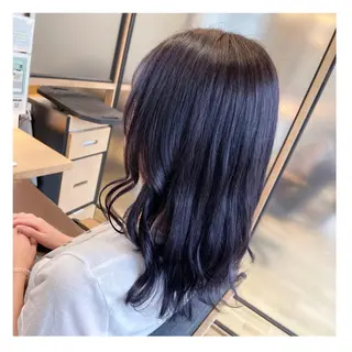 セミロング カラー ❁⃘ ち だ り さ ❁⃘のヘアスタイル