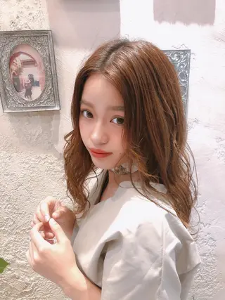 ミディアム 代表山口ひな 髪質改善のプロのヘアスタイル