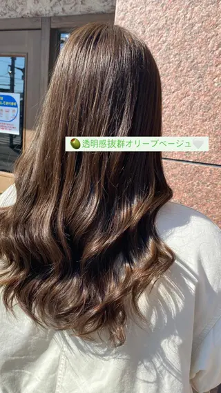 ミディアム ♡🎀垢抜け透明感 カラーaomi🐇♡のヘアスタイル