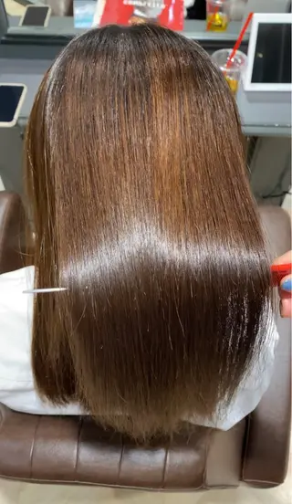 セミロング 韓国風🫧髪質改善 Bonheur辻結凪のヘアスタイル