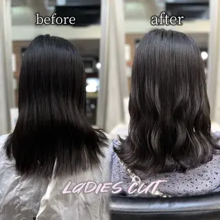 ミディアム ヘアアレンジ Keiji🫧艶髪・ 透明感カラー🫧のヘアスタイル