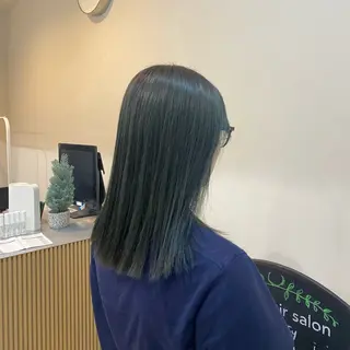 カラー MIDORI🌙 透明感/ベージュのヘアスタイル