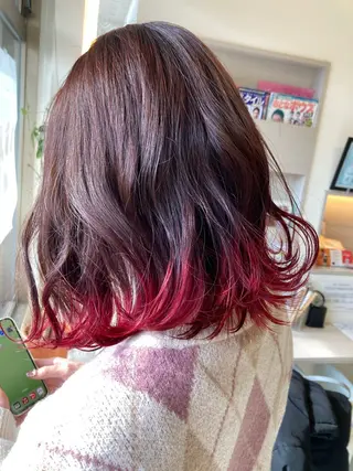 ミディアム 越海 舞のヘアスタイル