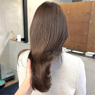 ロング カラー パーマ ヘアアレンジ メンズ キッズ ネイル マツエク・マツパ アイブロウ EMANON梅田店所属・前川 朋香のヘアスタイル