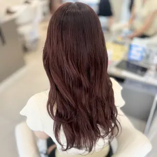 ロング カラー 暖色カラー🎀🎶 田辺 樹里のヘアスタイル