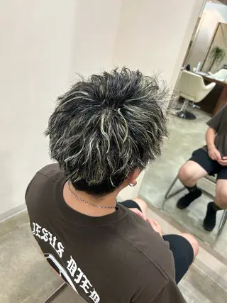 カラー メンズ yunosuke/艶 カラーw-salonのヘアスタイル