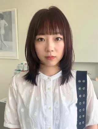 ミディアム カラー runa|color 🩰straightのヘアスタイル