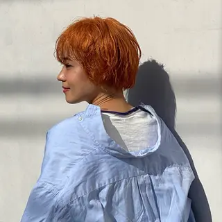 ショート カラー カワダ リュウセイのヘアスタイル