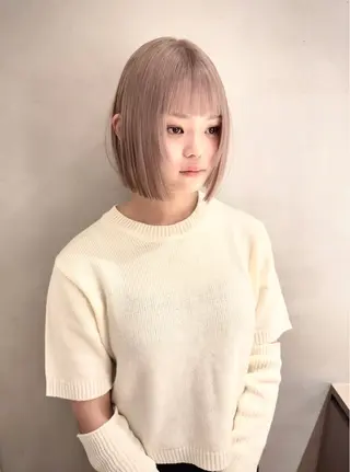 ショート カラー 💚ブリーチカラー 指名🥇💚ユウスケのヘアスタイル