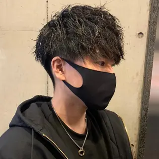 パーマ メンズ 酸性ストレート・ メンズ 三原 楊子のヘアスタイル