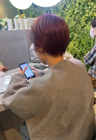 ショート 🎀Lolonois 池田店🎀佐藤百奈美のヘアスタイル