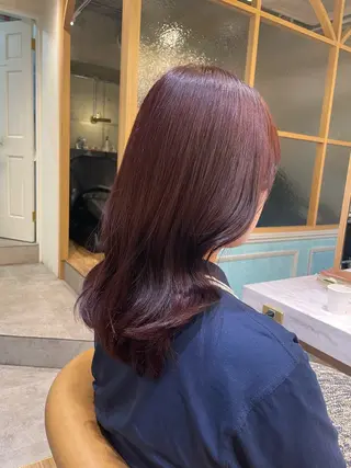 セミロング カラー 🌷カラー🫧縮毛矯 正モデル様募集/愛華のヘアスタイル