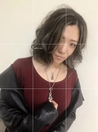 ミディアム カラー パーマ ヘアアレンジ ネイル マツエク・マツパ backstage.AZ所属・吉川 宙翔のヘアスタイル