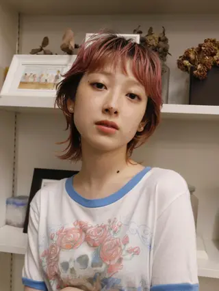 ショート カラー 山口 悟のヘアスタイル