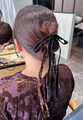 ミディアム 韓国×髪質改善カラー 💎hinaのヘアスタイル