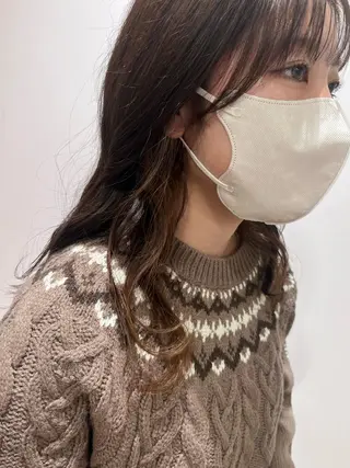 セミロング カラー dogstar小林諒 レイヤー/パーマのヘアスタイル