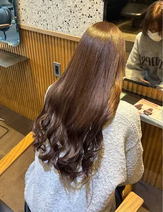 カラー La fith hair charme 渋谷店【ラフィス ヘアー シャルム】所属・🤎透明感/縮毛/ クルミ🤎のヘアスタイル