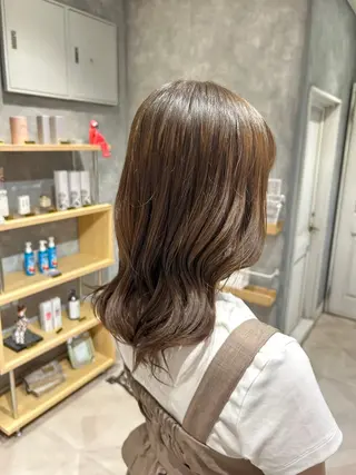 ミディアム La Bonheur hair Olivier 北千住店所属・小川 ルミナのヘアスタイル