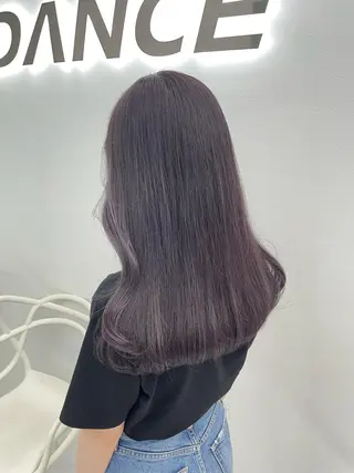 ロング カラー 淡色ラベンダー♡ ニーナ🎀🦙のヘアスタイル