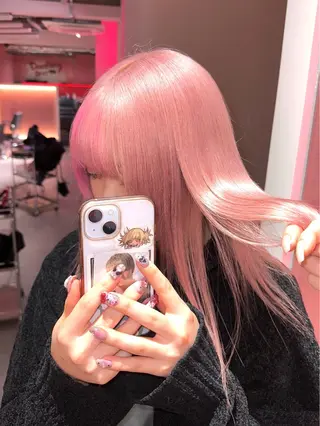 ロング 柳 柚衣のヘアスタイル
